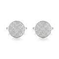 Luxon - Gemelos de moissanita con engaste pavé