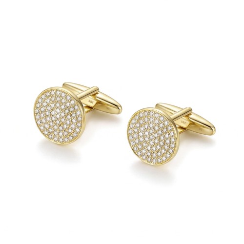 Luxon - Gemelos de moissanita con engaste pavé